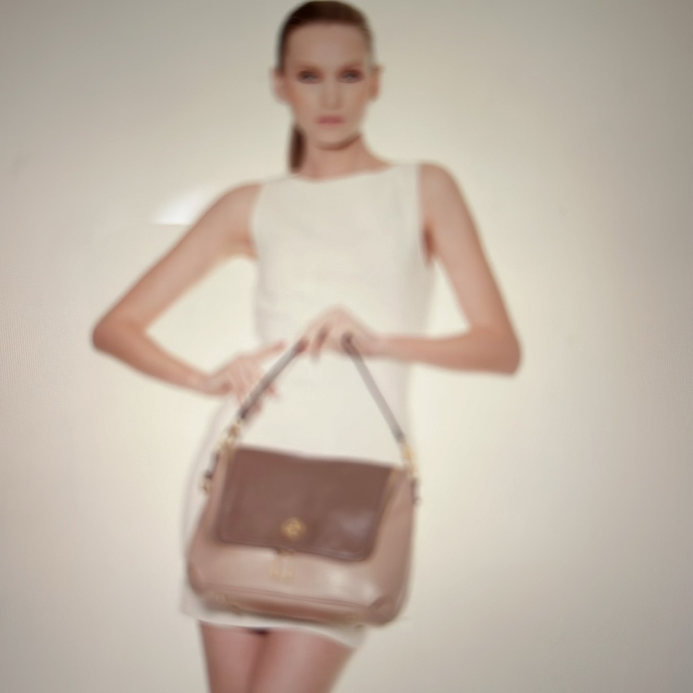 Segolene En Cuir Two Tone Shoulder/Crossbody Bag - Picture 2 of 14